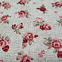 Decorative fabric ROSES red