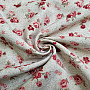 Decorative fabric ROSES red