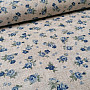 Decorative fabric ROSES blue