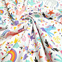 Children&#39;s cotton satin UNICORNS digital