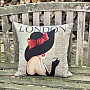 Tapestry cushion cover LADY LONDON
