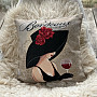 Tapestry cushion cover LADY BORDEAUX