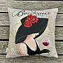 Tapestry cushion cover LADY BORDEAUX