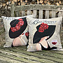 Tapestry cushion cover LADY BORDEAUX