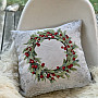 Christmas tapestry cover CHRISTMAS WREATH