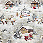 Tapestry fabric WINTER LANDSCAPE