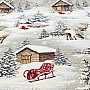 Tapestry fabric WINTER LANDSCAPE