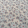 Decorative fabric CHRISTMAS POINSETTIA silver