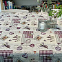 Tapestry tablecloth and scarf Lavender Provence