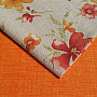 Unicolored decorative fabric EDGAR 202 orange