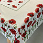 Tapestry tablecloth and scarf POPPIES