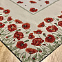 Tapestry tablecloth and scarf POPPIES