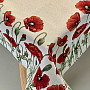 Tapestry tablecloth and scarf POPPIES