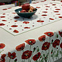 Tapestry tablecloth and scarf POPPIES