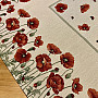 Tapestry tablecloth and scarf POPPIES
