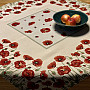 Tapestry tablecloth and scarf POPPIES