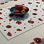 Tapestry tablecloth and scarf POPPIES