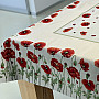 Tapestry tablecloth and scarf POPPIES