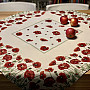 Tapestry tablecloth and scarf POPPIES