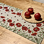 Tapestry tablecloth and scarf POPPIES