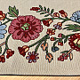 Tapestry tablecloth, scarf PAINTED FLOWERS