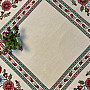 Tapestry tablecloth, scarf PAINTED FLOWERS