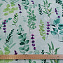 Decorative fabric LEAVES green