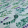 Decorative fabric LEAVES green