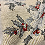 Tapestry tablecloth, scarf CHRISTMAS STAR SILVER