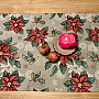 Tapestry tablecloth, scarf RED CHRISTMAS STAR
