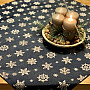 Gobelin tablecloth, scarf Blue flake