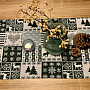 Tapestry tablecloth, scarf DEER GREEN