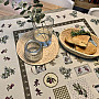 Tapestry tablecloth, OLIVE scarf