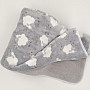 Baby blanket SHEEP with sheep light gray