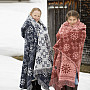 Cotton blanket Winter snowflakes Blue snowflakes