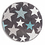 Children's round carpet PASTEL Stars