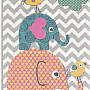 Children carpet PASTEL Elephants