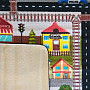 !NOVELTY! Children's piece rug SWEET KIDS city