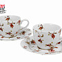 Porcelain espresso mugs set 2 pcs