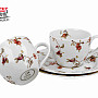 Porcelain espresso mugs set 2 pcs