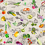 Decorative fabric VEGETABLES