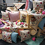 Tapestry cushion cover PASTEL FLOWERS