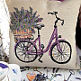 Gobelin-Kissenbezug LAVANDA BIKE