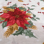 Christmas decorative fabric ROSES and HOLIDAY
