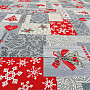 Decorative fabric PATCHWORK Christmas gray