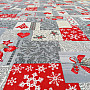 Decorative fabric PATCHWORK Christmas gray