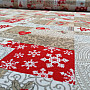Decorative fabric PATCHWORK Christmas beige