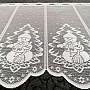 CHRISTMAS jacquard curtain for the SNOWMAN stained glass window