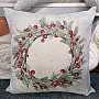 Decorative pillow cover CHRISTMAS WREATH