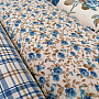 Decorative fabric LAURA - small blue flowers